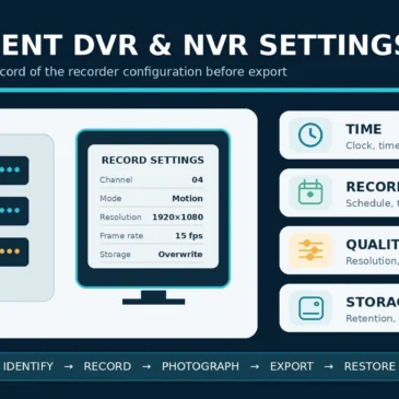 How to Document DVR and NVR Settings Before Export